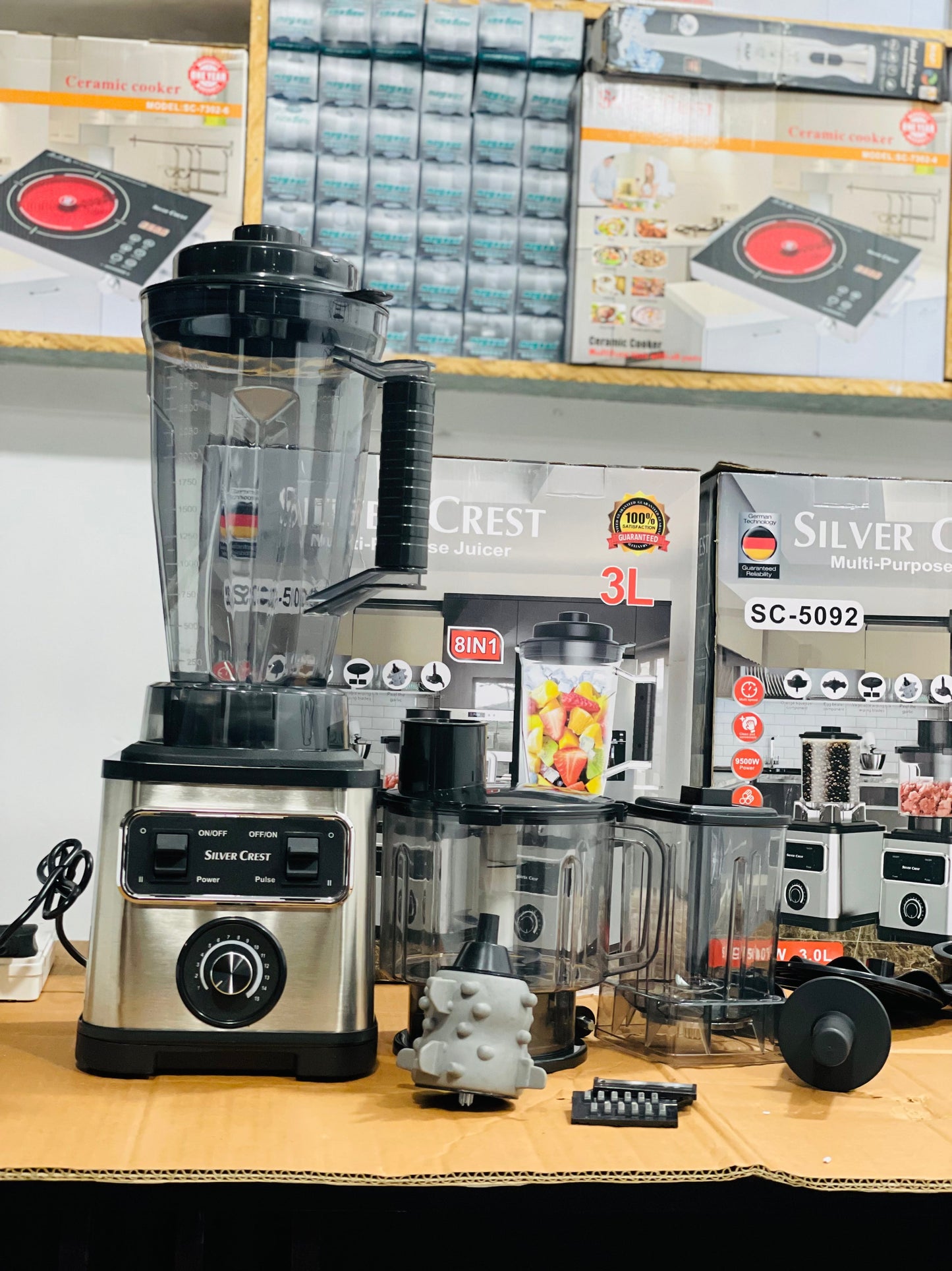 Silver Crest SC-5092 8-in-1 Food Processor – 3L