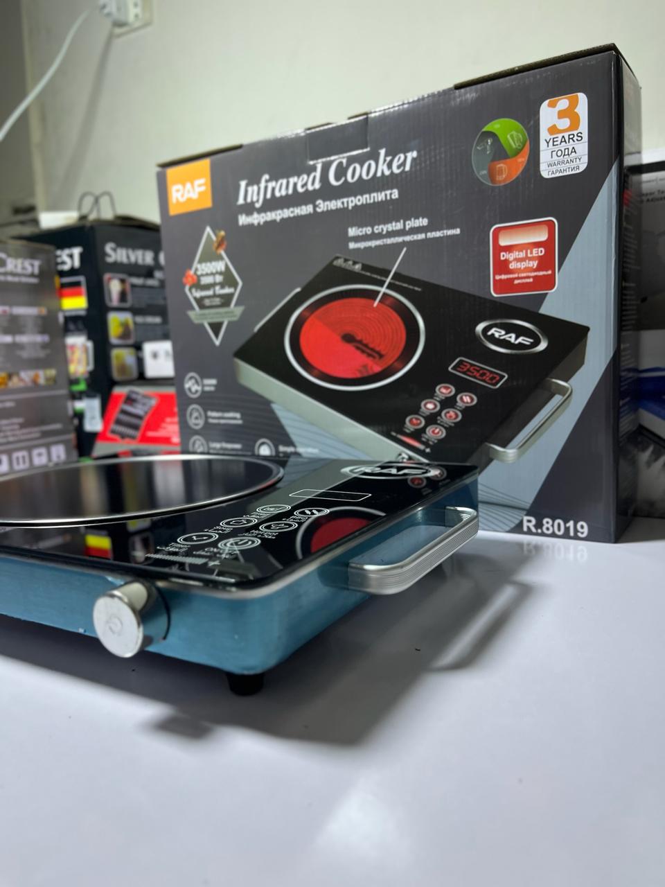RAF Infrared Cooker 3500W – Fast Heating Electric Hot Plate – 1 Year Warranty