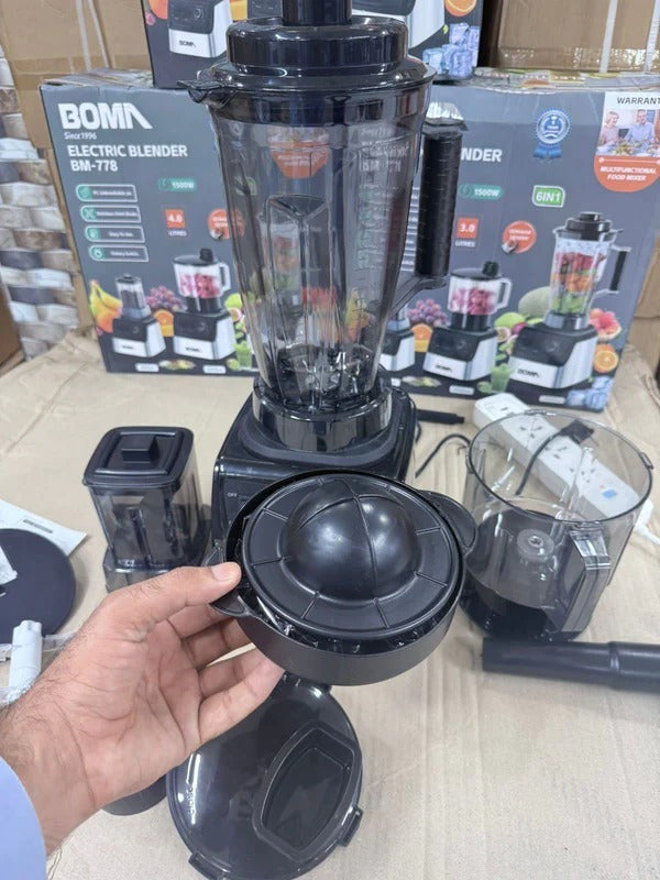 BOMA 6-in-1 Juicer Blender | Multifunction Food Processor | Powerful Motor